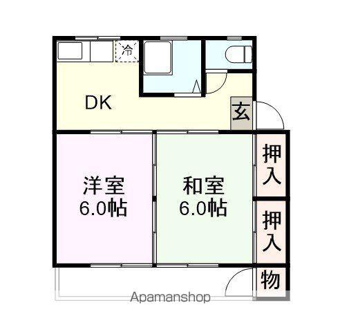 トキワ荘8(2DK/3階)の間取り写真