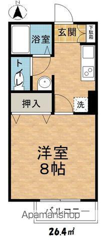 メゾンセフィラ(1K/2階)の間取り写真