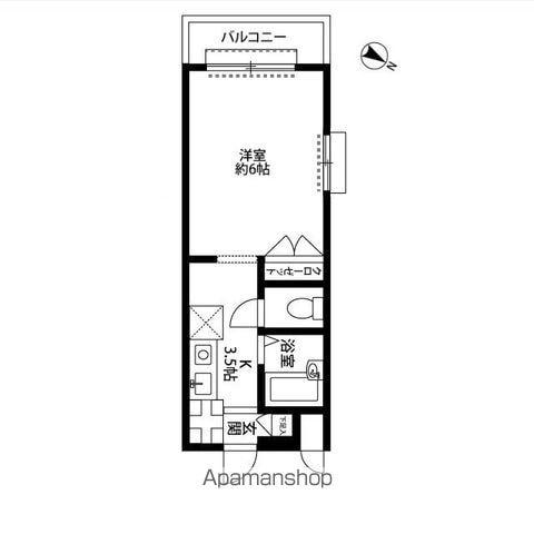 和田ハイツ(1K/2階)の間取り写真