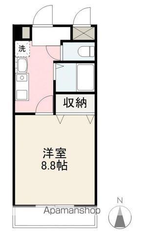 LIEBE T&M(1K/2階)の間取り写真