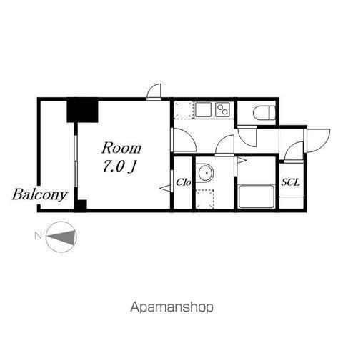 エスリード名古屋STATION ウエスト(1K/9階)の間取り写真