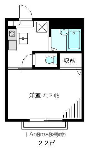 グランディス吉祥寺(1K/2階)の間取り写真