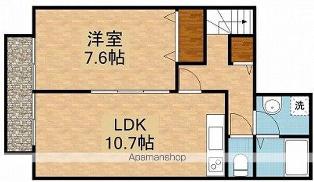 アスピリア萬寿舎(1LDK/2階)の間取り写真