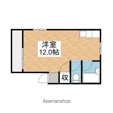 コーポ丹下(ワンルーム/3階)の間取り写真