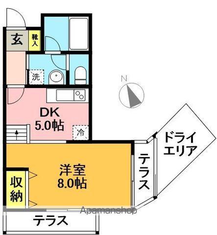 エスペランサ高井戸(1DK/1階)の間取り写真
