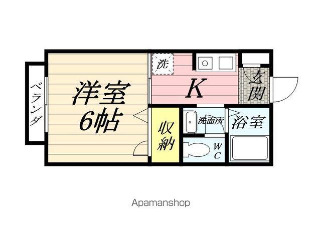 ルーチェ・スタジョーネ(1K/1階)の間取り写真