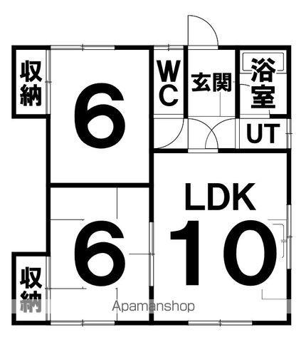 サンハイムなごみⅠ(2LDK/2階)の間取り写真