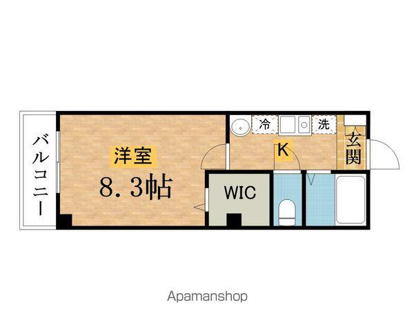 ラフィーネ(1K/2階)の間取り写真