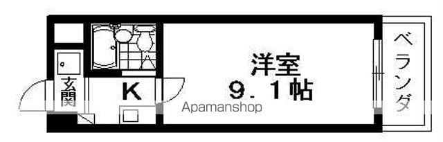 サンクリエートハヤシ壹號舘(1K/3階)の間取り写真