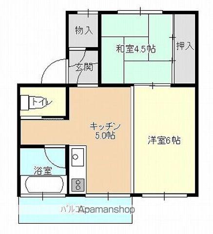 パーク さくらの(1LDK/2階)の間取り写真
