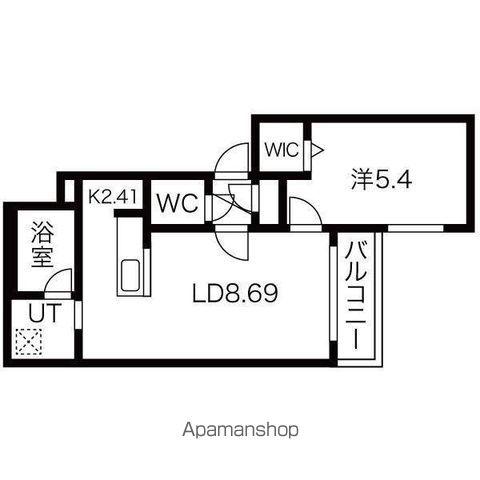 癒禅17Ⅰ(1LDK/4階)の間取り写真