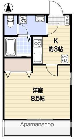 ロイヤルパレス(1K/2階)の間取り写真
