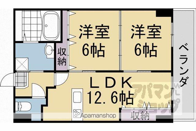 SAKIZOVILLA烏丸四条(2LDK/9階)の間取り写真