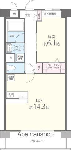 コンフォート上笠(1LDK/2階)の間取り写真