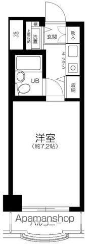 パークノヴァ横浜参番館(ワンルーム/5階)の間取り写真