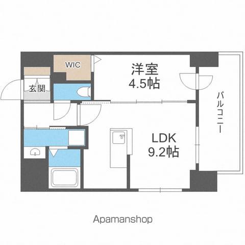 プライマル札幌桑園(1LDK/5階)の間取り写真