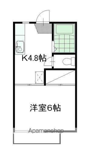 チェリーハイツB(1K/2階)の間取り写真