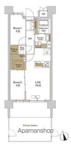 RJRプレシア川口(2LDK/1階)の間取り写真