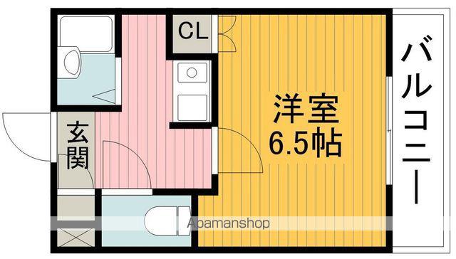ギャレ蛍池(1K/3階)の間取り写真