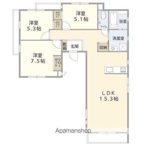 EL SOLEADO(3LDK/3階)の間取り写真