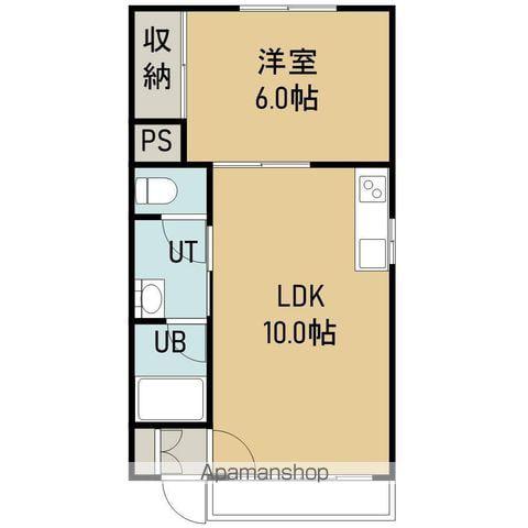 チェリーパーク五稜郭(1LDK/3階)の間取り写真