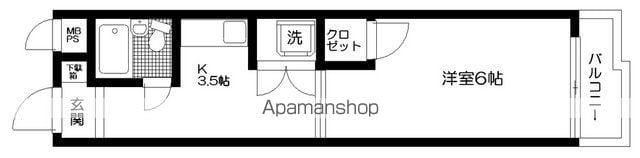 日神パレス豊玉(1K/2階)の間取り写真