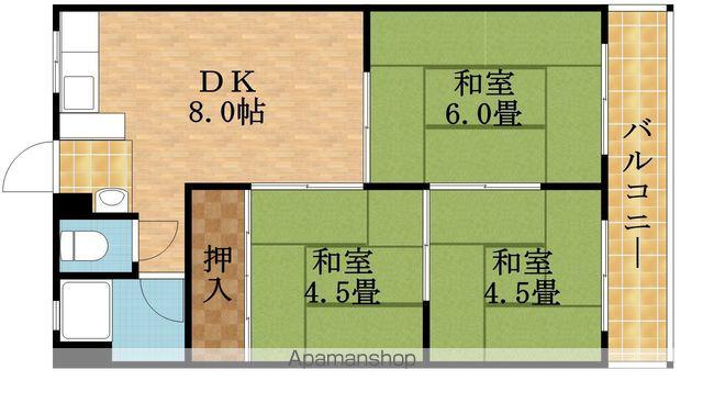 大日松原マンション(3DK/3階)の間取り写真