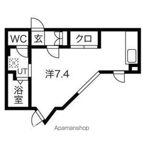 美川ハイツ7(1K/2階)の間取り写真