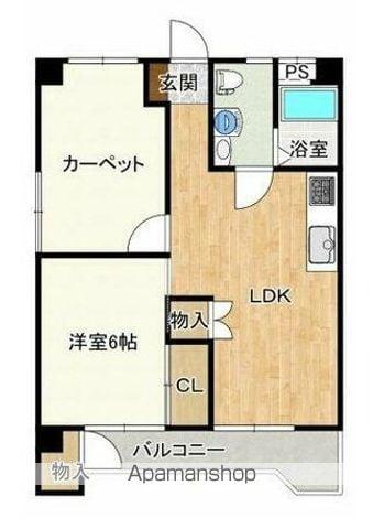 AQUA・LUCE(2LDK/3階)の間取り写真