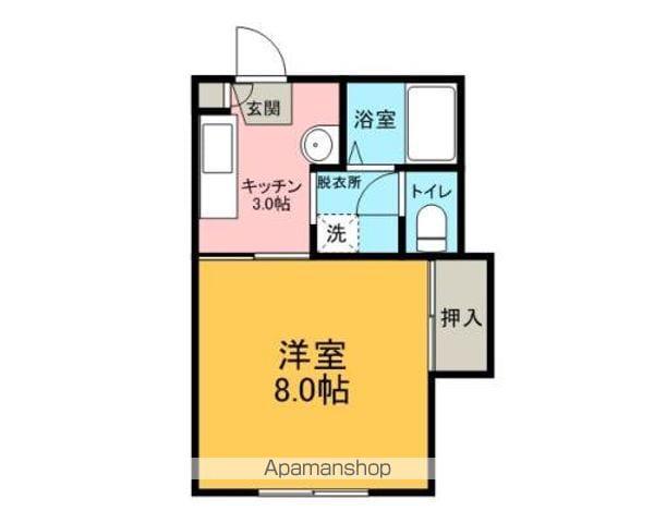 グレイスコート(1K/1階)の間取り写真