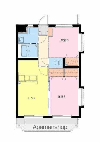 ラフィーナコート(2LDK/2階)の間取り写真