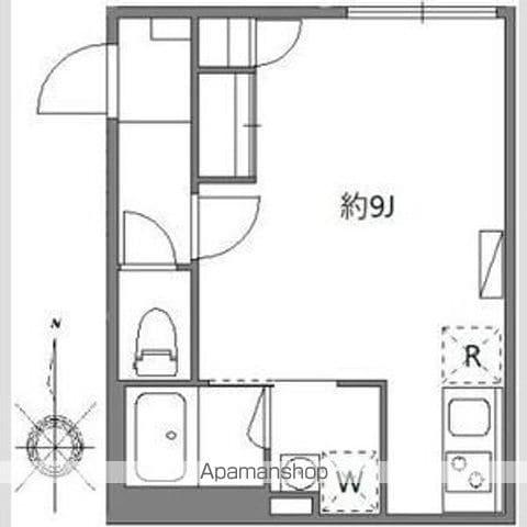 ソラシアレジデンス早稲田(ワンルーム/1階)の間取り写真