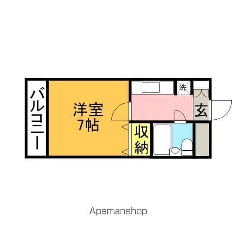 ロイヤルコンフォート寺塚(1K/2階)の間取り写真