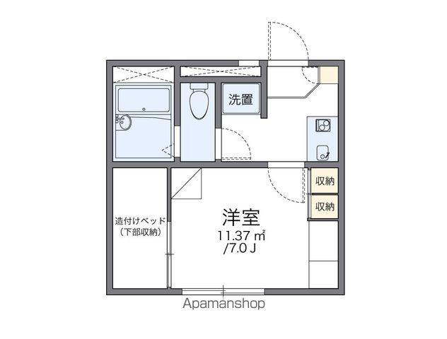 レオパレスシャルマン上野西(1K/2階)の間取り写真