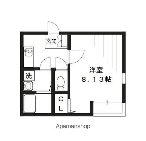 プレアデス(1K/1階)の間取り写真