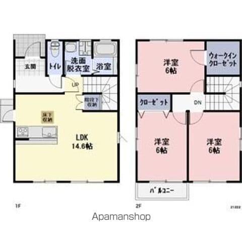 中央本線 富士見駅 徒歩20分 2階建 築14年(3LDK)の間取り写真