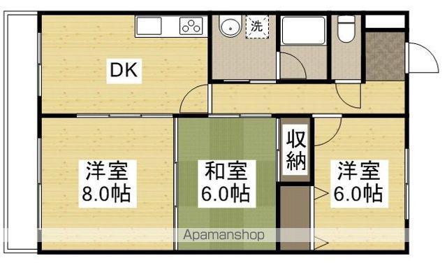レジデンス泉(3DK/2階)の間取り写真