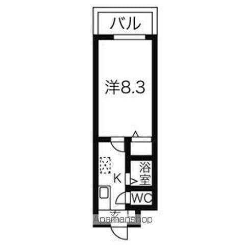 TS DREAM(1K/7階)の間取り写真