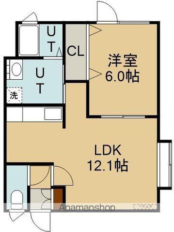 アールズⅡ(1LDK/1階)の間取り写真