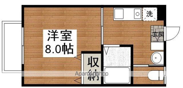 イーストハイツ(1K/2階)の間取り写真