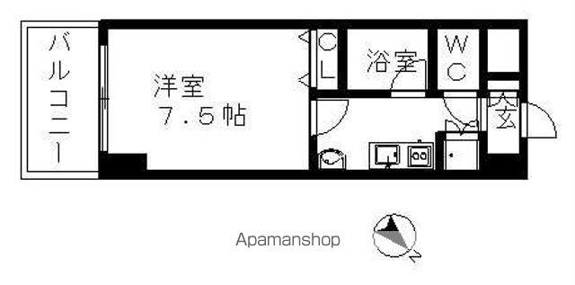 CITY SPIRE 名駅北(1K/9階)の間取り写真