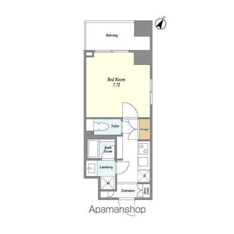 ナーベルお茶の水(1K/7階)の間取り写真