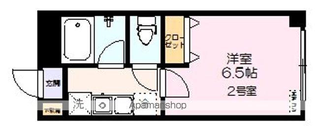 エスハイム(1K/3階)の間取り写真
