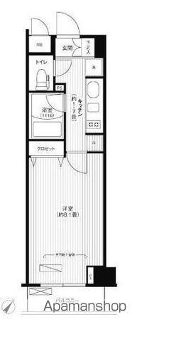 ステラメゾン荻窪(1K/7階)の間取り写真