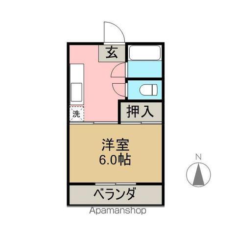 加利里サンハイツ(1K/1階)の間取り写真