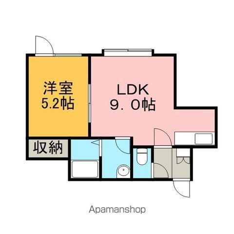 リバーサイドテラスアーク(1LDK/2階)の間取り写真