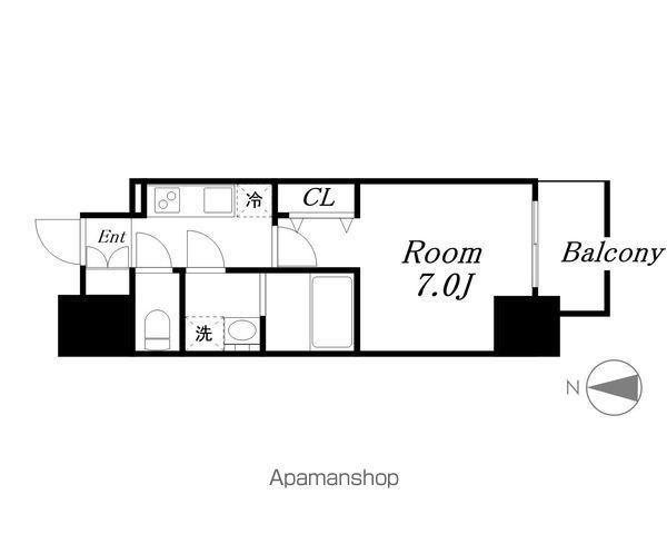 SーRESIDENCE尾頭橋CLARITY(1K/5階)の間取り写真