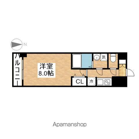S-RESIDENCE堀田ノースⅡ(1K/6階)の間取り写真