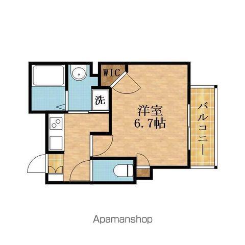 SOAR城東蒲生(1K/2階)の間取り写真