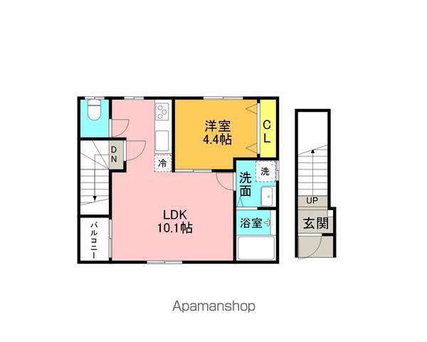 LOUIS(1LDK/2階)の間取り写真
